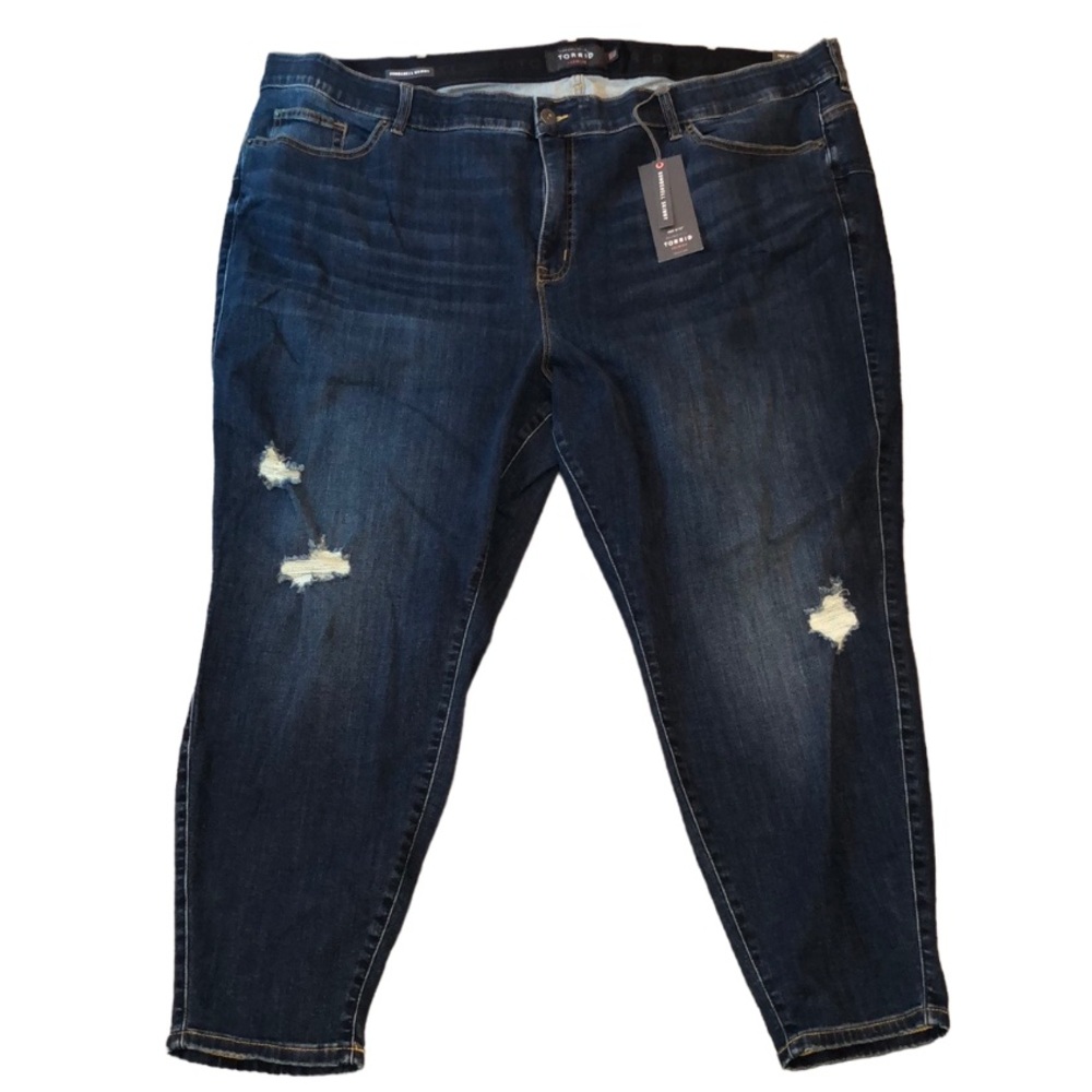 Torrid Premium Bombshell Skinny distressed denim jeans